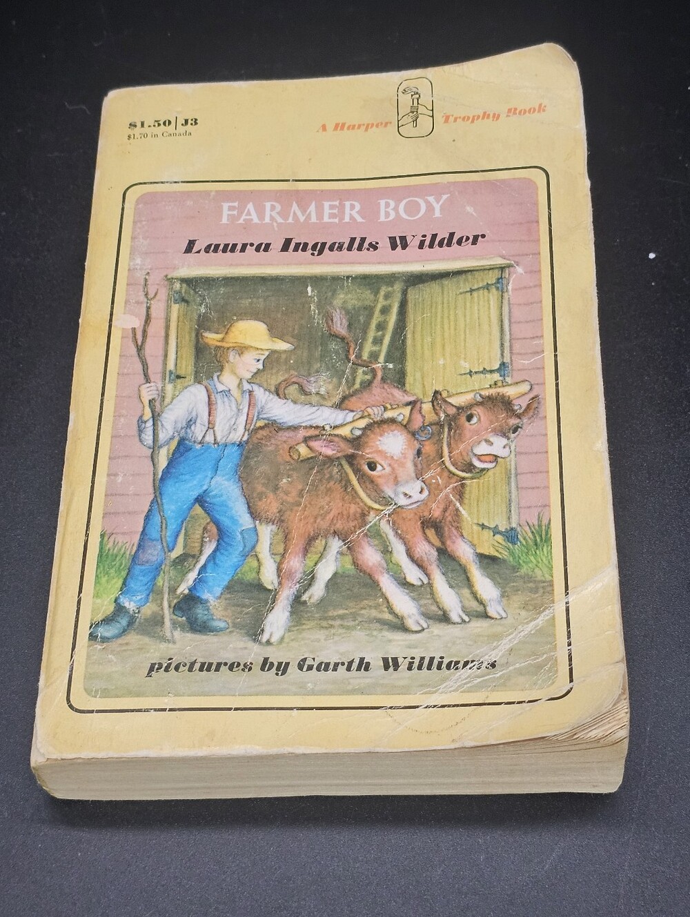 Vintage 1971 Farmer Boy Paperback Laura Ingalls Wilder